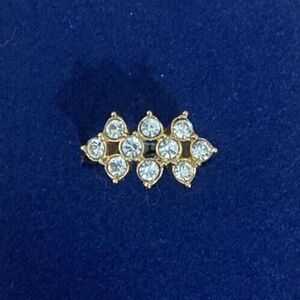 Vintage Avon Everafter Ring Size 6 Gold Tone Sparkling White Rhinestones